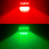 Handxen Flush Mount Navigation Light for Boat Marine Red and Green Set