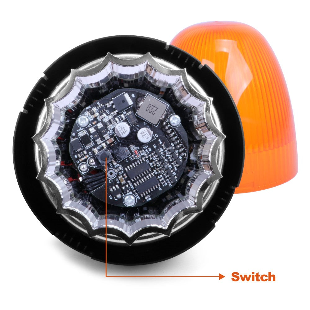 Handxen Compact Design Rotating LED Beacon Light for Tractor Truck 12V