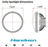 Handxen 5.75'' LED Sealed Beam Unity Spotlight Headlight H5001 H7635 PAR46 36W Search light (US Local Shipping)