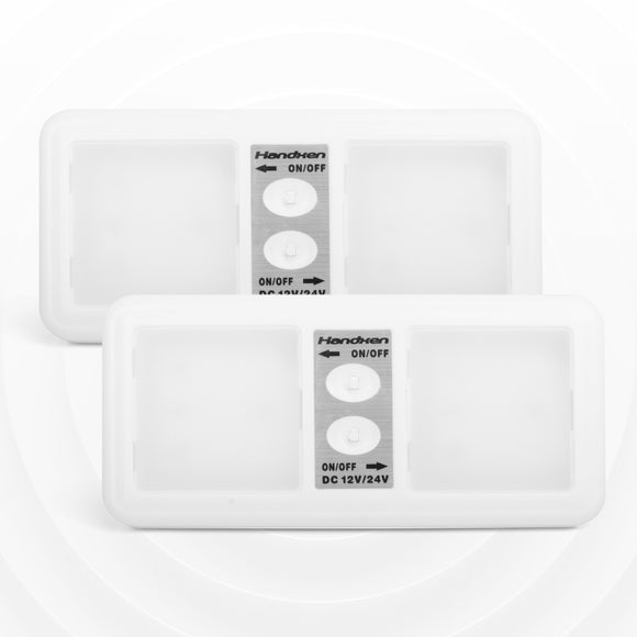 Handxen RV Ceiling Dome Light 12V/24V 800 LM 6000K Nature White for RV Motorhome Camper Marine Trailer