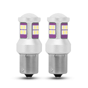 Handxen 9-30V Super Bright Low Power 1156 1141 BA15S LED Bulbs with Projector Replacement for Back Up Reverse Lights,Brake Light