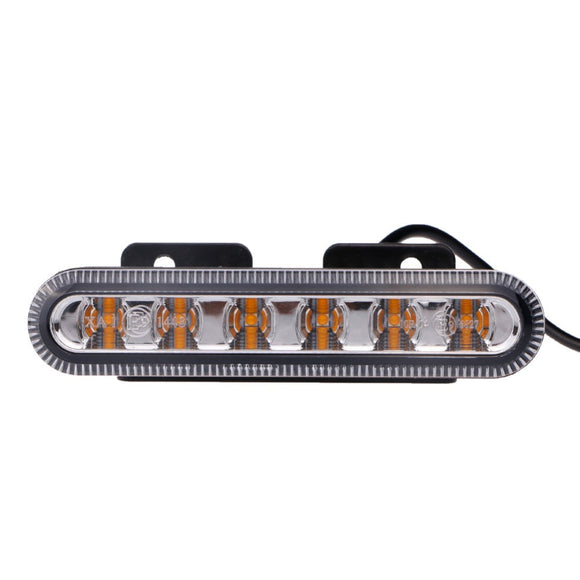 Handxen 6 LEDs High Intensity Red Blue Emergency Strobe Lights for Police Law Enforcement Vehicles Truck Grille Surface Mount Hazard Warning Flash Light 10 Patterns