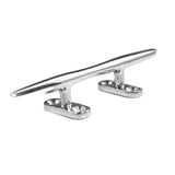Handxen 316 Stainless Steel 6 Inches Boat Deck Solid Open Base Cleat 6'' for Sailing Boat Yacht Vessels