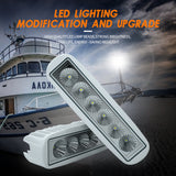 Handxen Boat Deck Light - LED 18W 1600 Lumen Spreader - Long Lasting - Flood Marine-Grade T-Top Boat Deck Lights - Extremely Bright - Durable Quality - Ideal for Marine Boats Cars Trucks