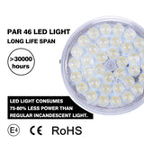 PAR46 LED Sealed Beam Replacement Work Light Xenon White 6000K(Eq 150W Incandescent lamp) Multipurpose Offroad Lamp Outdoor Lighting Landscape Lighting(Flood)