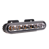 Handxen 6 LEDs High Intensity Red Blue Emergency Strobe Lights for Police Law Enforcement Vehicles Truck Grille Surface Mount Hazard Warning Flash Light 10 Patterns