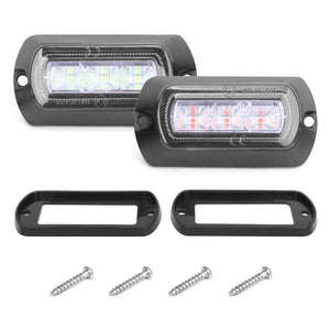 Handxen Flush Mount Navigation Light for Boat Marine Red and Green Set