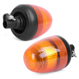 Handxen Flex Mount Beacon Warning Light Rotating Patterns 12V for Vehicles Trailers Trucks Tractor Bus Forklift Cars (Amber )