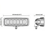 Handxen Boat Deck Light - LED 18W 1600 Lumen Spreader - Long Lasting - Flood Marine-Grade T-Top Boat Deck Lights - Extremely Bright - Durable Quality - Ideal for Marine Boats Cars Trucks