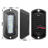Handxen Flush Mount Navigation Light for Boat Marine Red and Green Set