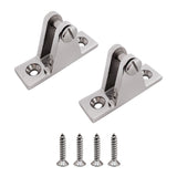 Handxen 2 PCS Marine Boat Deck Hinge Mount Bimini Top Fitting Hardware 316 Stainless Steel Fitting Deck Hardware