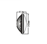 PAR46 LED Sealed Beam Replacement Work Light Xenon White 6000K(Eq 150W Incandescent lamp) Multipurpose Offroad Lamp Outdoor Lighting Landscape Lighting(Flood)