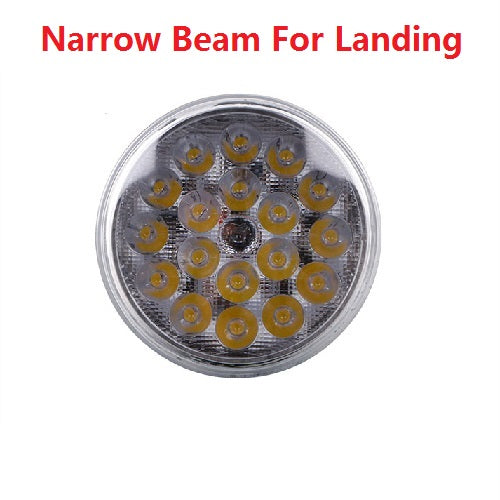 Handxen LED Sealed Beam PAR36 Aviation Grade Landing Light White 2,100 Lumens Spot Narrow Beam For Aircraft Marine Boat (Screw Terminal)