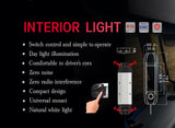 Handxen LED Car Cab Interior Reading Light Dome Vehicle Indoor Ceiling Lamp Auto Roof Lamp Car-styling For RV Truck