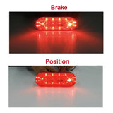 Handxen Trailer Brake Lights - Super Bright 6'' Inches 12V LED Trailer Submersible Brake Lights - Durable Trailer Lights - Ideal for RV Tractor Boat with Running Stop Function - Red (2 Pieces)